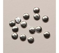 Декоративный элемент клепки серебряные круглые, пакет 15 шт